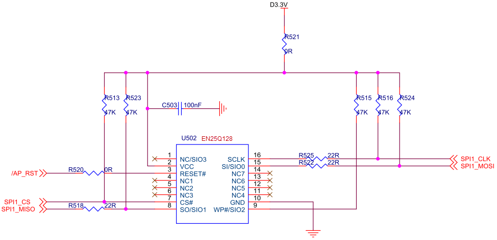 Spi flash reset